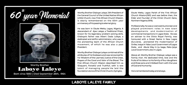 60th year memorial Laboye Laleye